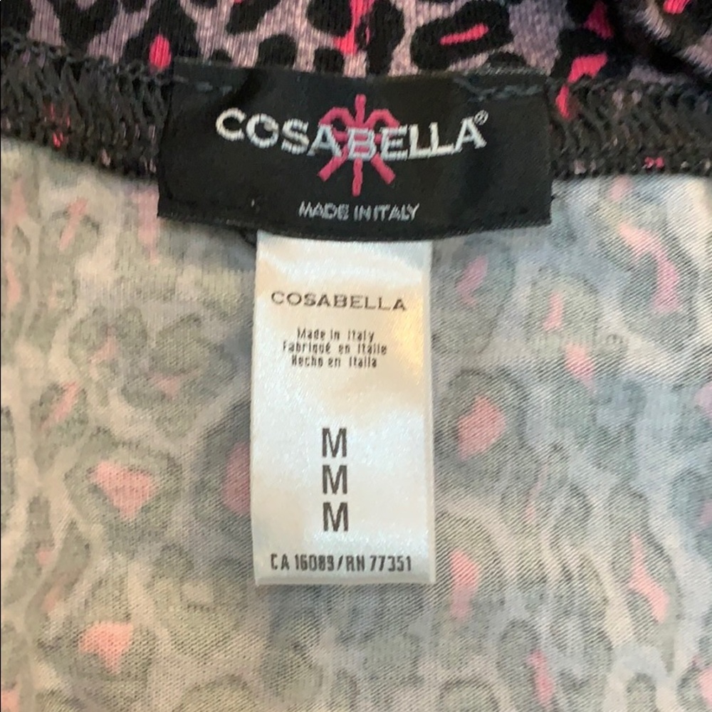 EUC Cosabella pink leopard print baby doll & robe - Picture 3 of 9